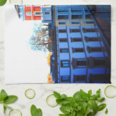 Kleurrijke Gebouwen Duitsland Keukenhanddoek (Gevouwen)