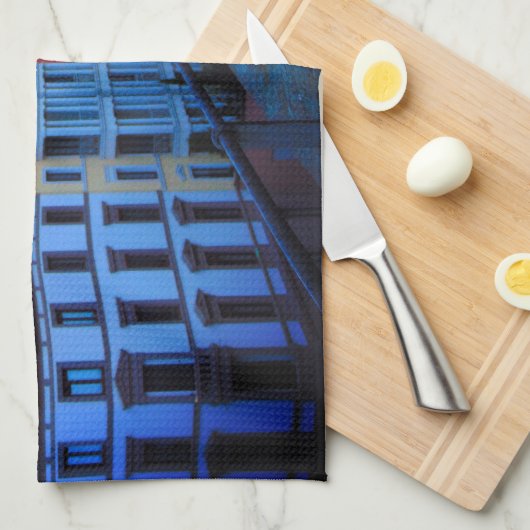 Kleurrijke Gebouwen Duitsland Keukenhanddoek (Quarter Fold)