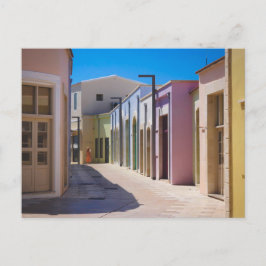 Kleurrijke gebouwen in de oude stad Paphos Briefkaart