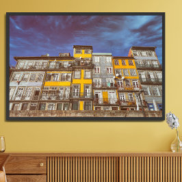 Kleurrijke gebouwen van de Ribeira District in Por Poster