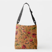 Kleurrijke gebrande Oranje Herfst oogst met de han Crossbody Tas (Voorkant)