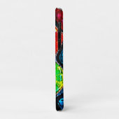 Kleurrijke Gebrandschilderde Glas Kunst Glow Desig Case-Mate iPhone Case (Achterkant/links)
