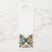 Kleurrijke gebrandschilderde glazen vlinder met bl flessenhanger (Voorkant)