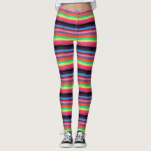 Kleurrijke gebreide leggins