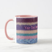 kleurrijke gebreide strepen met  aantrekkingskrach mok (Links)