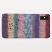 kleurrijke gebreide strepen,  plezier Case-Mate iPhone case (Achterkant (horizontaal))