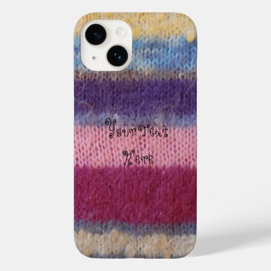 kleurrijke gebreide strepen,  plezier Case-Mate iPhone case (Achterkant)