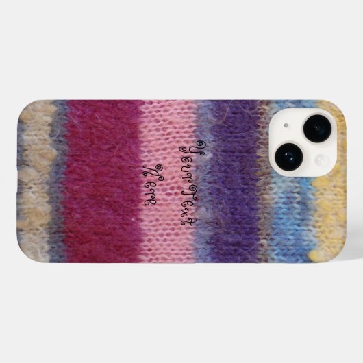 kleurrijke gebreide strepen,  plezier Case-Mate iPhone case (Achterkant (horizontaal))