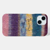 kleurrijke gebreide strepen,  stijlvol design Case-Mate iPhone case (Achterkant (horizontaal))