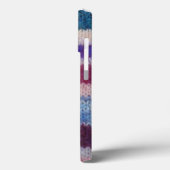 kleurrijke gebreide strepen,  stijlvol design Case-Mate iPhone case (Achterkant / Links)