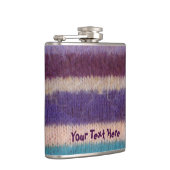 kleurrijke gebreide strepen,  stijlvol design heupfles (Rechts)