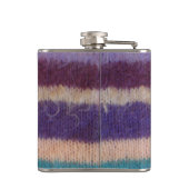 kleurrijke gebreide strepen,  stijlvol design heupfles (Achterkant)