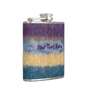 kleurrijke gebreide strepen,  stijlvol design heupfles (Rechts)