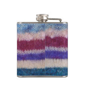 kleurrijke gebreide strepen traditionele retro heupfles (Achterkant)