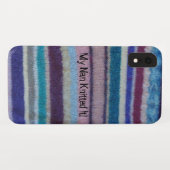 kleurrijke gebreide strepen, uniek leuk design Case-Mate iPhone case (Achterkant (horizontaal))