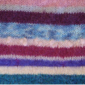 kleurrijke gebreide strepen, uniek  leuk design tweekleurige koffiemok