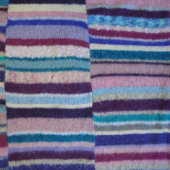 kleurrijke gebreide strepen, uniek plezier magische mok