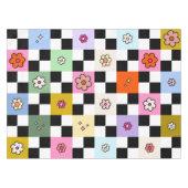 Kleurrijke gecheckte dagen terugzetten aanloopcont tafelkleed (Voorkant (Horizontaal))