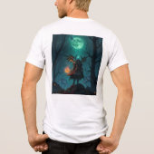 Kleurrijke Gedrukte Mannen-t-shirt Tri-Blend Shirt (Achterkant)