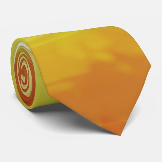 Kleurrijke Geel Rood Wit Abstract Kunstwerk Stropdas (Opgerold)