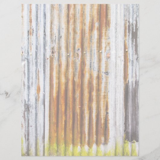 Kleurrijke gegolfde ijzerhek flyer (Voorkant)