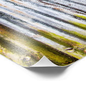 Kleurrijke gegolfde ijzerhek foto afdruk (Hoek)