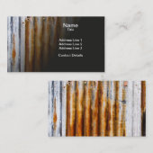 Kleurrijke gegolfde ijzerhek visitekaartje (Voorkant / Achterkant)