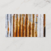 Kleurrijke gegolfde ijzerhek visitekaartje (Achterkant)