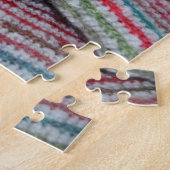 Kleurrijke gehaakte patronen legpuzzel (Zijkant)