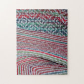 Kleurrijke gehaakte patronen legpuzzel (Verticaal)