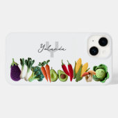 Kleurrijke gehaakte Plantaardige Paddenstoel Colla Case-Mate iPhone Case (Achterkant (horizontaal))