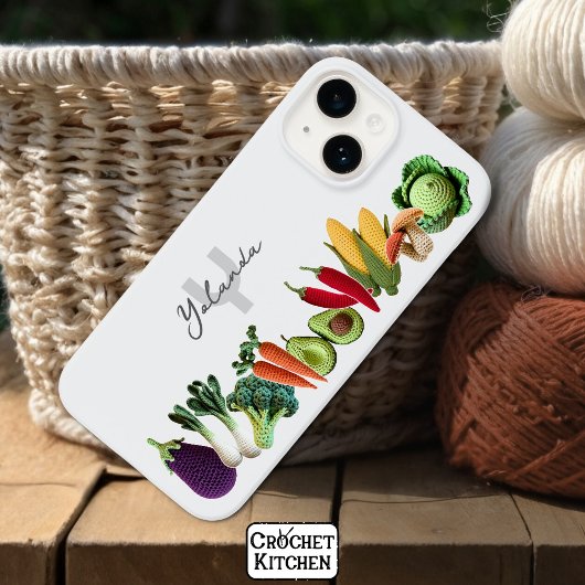 Kleurrijke gehaakte Plantaardige Paddenstoel Colla Case-Mate iPhone Case