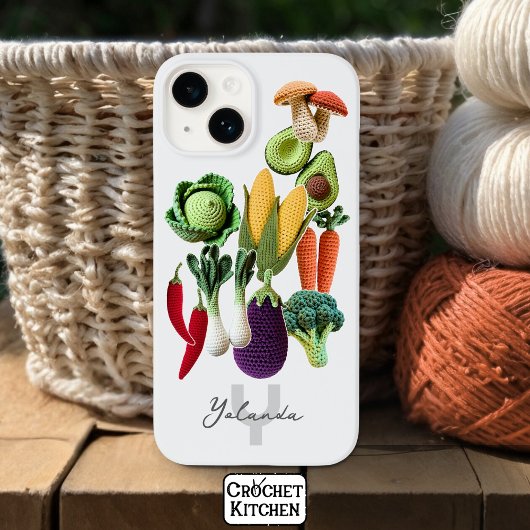 Kleurrijke gehaakte Plantaardige Paddenstoel Colla Case-Mate iPhone Case