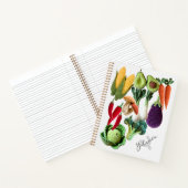 Kleurrijke gehaakte Plantaardige Paddenstoel Colla Notitieboek (Binnen)