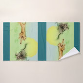 Kleurrijke geïllustreerde badhanddoek - Chase (Badhanddoek)