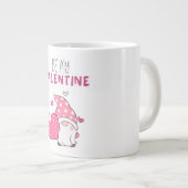 Kleurrijke geïllustreerde Be Mine Valentijnsdag Mo Grote Koffiekop (Voorkant rechts)