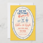 Kleurrijke geïllustreerde hand getekend krabbelhuw kaart (Voorkant)