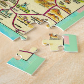 Kleurrijke geïllustreerde kaart van Arizona Legpuzzel (Zijkant)