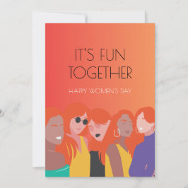 Kleurrijke geïllustreerde moderne Kaart voor vrouw
