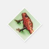 Kleurrijke geïllustreerde set servetten - Kikker (Hoek)