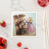 Kleurrijke, geïllustreerde set servetten - Piano G (Insitu)