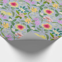 Kleurrijke geïllustreerde tropische bloemen patroo