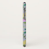 Kleurrijke geïllustreerde tropische bloemen patroo Case-Mate iPhone case (Achterkant/links)