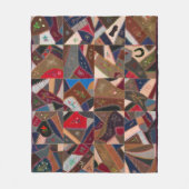 Kleurrijke gekke quilt fleece deken (Voorkant)