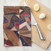 Kleurrijke gekke quilt theedoek (Quarter Fold)