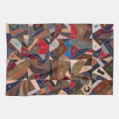 Kleurrijke gekke quilt theedoek (Horizontaal)