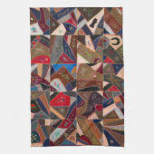 Kleurrijke gekke quilt theedoek (Verticaal)