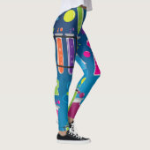 Kleurrijke Gekke Wetenschapper Wetenschap Funky He Leggings (Rechts)