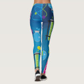 Kleurrijke Gekke Wetenschapper Wetenschap Funky He Leggings (Achterkant)