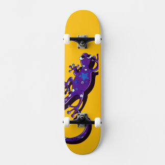 Kleurrijke gekko-illustratie | Cute minimale haged Persoonlijk Skateboard